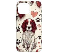 Beautiful Welsh Springer Spaniel Dogs Pattern Cute Spaniels Case for iPhone 16 Pro Max