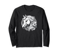 Beautiful White Arabian Horse Long Sleeve T-Shirt