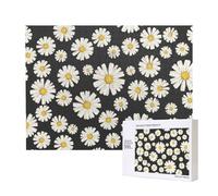 Beautiful White Daisies,500 Pieces Wooden Jigsaw Family Game Jigsaw Puzzles for Adults Teens Home Decor