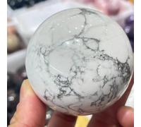 Beautiful White Jasper Quartz Crystal Ball Ornaments (Size : 40-45mm)