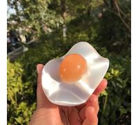 Beautiful White Orange Selenite Gypsum Carving Egg Crystal Ore Ornaments Figurine Craft Home Decor DIY Gifts Gemstone Stone