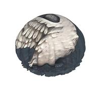 Beautiful White Swan Print Shower Cap - Double Layer Breathable, Adjustable Elastic Strap, Durable Hotel Travel Essentials