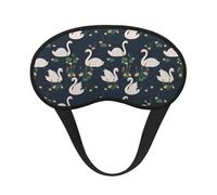 Beautiful White Swans On The Lake Sleep Mask,Blackout Eye Mask Adjustable Eye Cups,Sleeping Mask for Light Sleepers, Travelers
