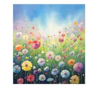 Beautiful Wild Flowers Dishwasher Magnet Cover Waterproof Magnectic Sticker Refrigerator Magnet Decor Home Cabinet Decals Appliances Stickers for Home Decor Kitchen Decoration 23"x26"