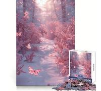 Beautiful Winter Butterfly Adults 1000 Pieces Puzzle Reasoning Practice Easy Enjoyment Premium Edges Lovely Gift (38x26cm)