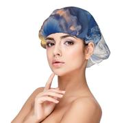 Beautiful Winter Snow Mountain,Adult's Satin Sleeping Cap - Women's Elastic Sleep Bonnet, Adjustable Overnight Hair Cover