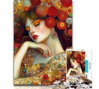 Beautiful Woman 1000 Piece Jigsaw Puzzle for Adults And Teenagers,Staycation Kill Time Every Piece Is Unique - Challenging Family Fun Game 50x75cm