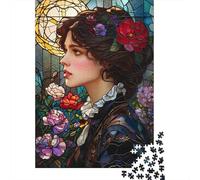 Beautiful Woman Adult Jigsaw Puzzle, 1000 Pieces, 52x38cm/1000pcs, Low-dust White Pieces for Sorting; for Progress Whenever Time Allows