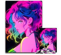 Beautiful Woman Anime 1000 Piece Puzzle Difficult Puzzles for Adults Ideal for Lover Perfect Christmas New Year Valentine's Gift 1000 PCS(38x26cm)