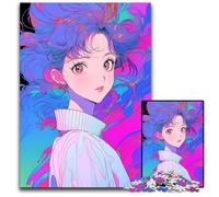 Beautiful Woman Anime Jigsaw Puzzles 1000 Pieces for Adults Puzzles for Adults Creative Family Game & Home Decor for Teenagers 1000 PCS(75x50cm)