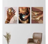Beautiful Woman Art Poster Sexy Girls Wall Art Print Beautiful Girls Bedroom Canvas Painting Modern Living Room Decor 60x90cmx3 frame