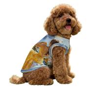 Beautiful Woman Italy Coast Summer Dog Tank Top Vest Breathable Cooling Jacket Sleeveless Pet T-Shirt for Small Medium Pets