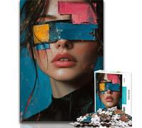 Beautiful Woman Jigsaw Puzzles for Teenagers 1000 Jigsaws,Learning Educational Toys Family Games with Matching Poster And Trivia Sheet 50x75cm