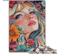Beautiful Woman JigsawPuzzle 1000 Pieces for Teenagers, Suitable for People Aged 14 And Above Home Decoration Gift Ideas (26x38cm)