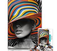 Beautiful Woman Puzzles for Teenagers 1000 Pieces,Decompressing Intellectual Educational Toy Birthday Present,Gifts,Wall Art 50x75cm