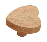Beautiful Wooden Heart Shape Handles for Wardrobes and Cabinets Children Room Cupboards Door Pulls Decoration Furniture Hardware(5pcs 1 lot)
