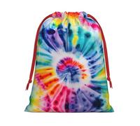 Beautiful World Rainbow Tribe Print Drawstring Gift Bag,Party Gift Bags,Reusable Christmas Drawstring Wrapping Bags