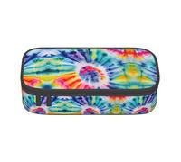 Beautiful World Rainbow Tribe Print Pencil Case,Large Capacity Pencil Case,Multi-Purpose Makeup Pouch with Zipper