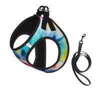 Beautiful World Rainbow Tribe Print Reflective No Choke Pet Vest Harness,Adjustable Soft Padded Dog Harness With Easy Control Handle