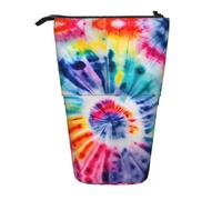 Beautiful World Rainbow Tribe Print Telescopic Standing Pencil Bag/Stand Up Stationery Bag/Makeup Bag/Storage Case