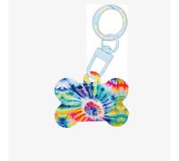 Beautiful World Rainbow Tribe Printing Acrylic Dog Bone Ornament,Dog Tags Personalized Pet Ornament, Key Chain Bone Shaped Id Tags