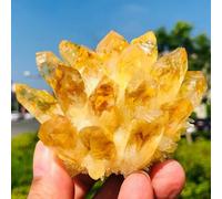 Beautiful Yellow Phantom Quartz Crystal Cluster Ornaments (Size : 4100-4800g) Gemstone Stone