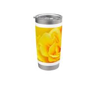 Beautiful Yellow Rose Closeup Stainless Steel Insulated Tumbler