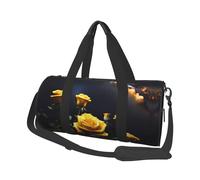 Beautiful yellow roses Canvas travel bag, large capacity, can be carried on the shoulder