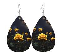 Beautiful yellow roses Teardrop earrings are perfect for holiday gatherings parties or family dinner decorations.