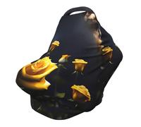 Beautiful yellow roses Versatile full-print Stroller Chair Cover/Nursing Cover, specially designed for your baby