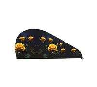 Beautiful yellow rosesShower Capï¼šgood water absorption performance and is suitable for fairies with all kinds of hair types