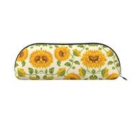 Beautiful Yellow Sunflower Print Receive Bag Makeup Bag Cosmetic Bags Travel Storage Bag Toiletry Receive Bags Pencil Case Pencil Bag, Beautiful Yellow Sunflower, One Size