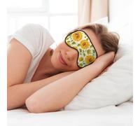 Beautiful Yellow Sunflower Print Soft Eye Mask for Sleep Mask Sleep Eye Mask for Women Men Sleeping Sleeping Travel
