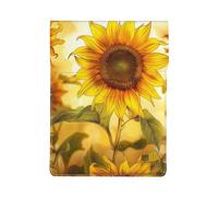 Beautiful Yellow Sunflower Printed Laptop Sleeve Bag 13-Inch - Leather Laptop Sleeve Case Shockproof Protective Computer Cover Bag
