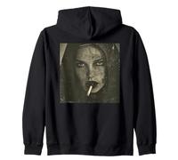 Beautiful Young Nun, Rebellious Nun Zip Hoodie