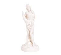 BeautifulGreekStatues Goddess of Wealth Tyche Lady Luck Fortuna Statue Alabaster Sculpture 5.9 Inches