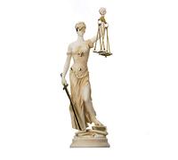 BeautifulGreekStatues GREEK GODDESS THEMIS STATUE GOLD COLOUR BLIND LADY JUSTICE SCULPTURE LAWYER GIFT