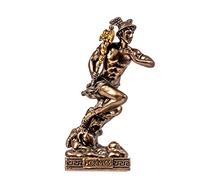 BeautifulGreekStatues Hermes Mercury God Zeus Son Roman Miniature Cold Cast Bronze Statue Figurine 3.42"