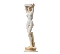 BeautifulGreekStatues Naked Nude Sexy Female Woman Aphrodite Alabaster Statue Sculpture Gold 9.45"