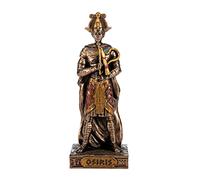 BeautifulGreekStatues Osiris Egyptian God Resin Figurines Hand Painted Bronze Miniature Statue 3.5 Inches