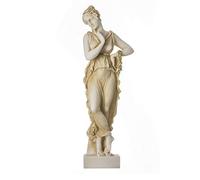 BeautifulGreekStatues Persephone Goddess Of The Underworld Springtime Gold Flower Statue 9.8"