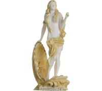 BeautifulGreekStatues Rising Venus Aphrodite Zeus Daughter Greek Goddess Gold Tone Statue Sculpture 7"