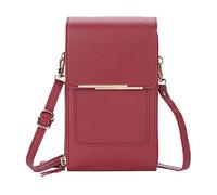 Beautifullife Smile Lightweight Touch Screen Crossbody Shoulder Bag for Samsung Galaxy S23 FE, A05s, A05, F34, M34 5G, F54, A24 4G, F14, M54, A54 (Red)