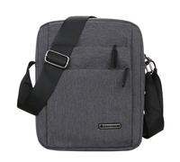 Beautifullife Smile Men Mini Messenger Bag Business Crossbody Sling Bag Fashion Cell Phone Crossover Purse Handbag Satchel Bag (Grey)