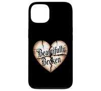 Beautifully Broken Christian Heart Message Quote Case for iPhone 13