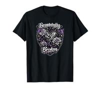 Beautifully Broken Emo Gothic Design T-Shirt