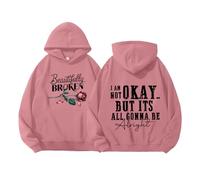 Beautifully Broken Hoodie, Country Music Hoodies, Beautifully Broken Heart Sweatshirt, Beautifully Broken Shirt Pink