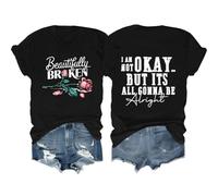 Beautifully Broken Shirt, I Am Not Okay But It's All Gonna to Be Alright Shirt, Country Music Shirt, Beautifully Broken Black
