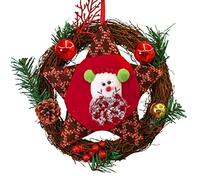 Beautifully Christmas Wreath Round Rattan Cartoon Wreaths with Unique Fall Garland for Home Wall Porch Outdoor/Indoor Decor Diverse