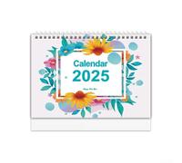 Beautifully Crafted 2025 Floral Planner Great Tool for Keeping Track of Your Monthly Plans at For Home or the Office (White)